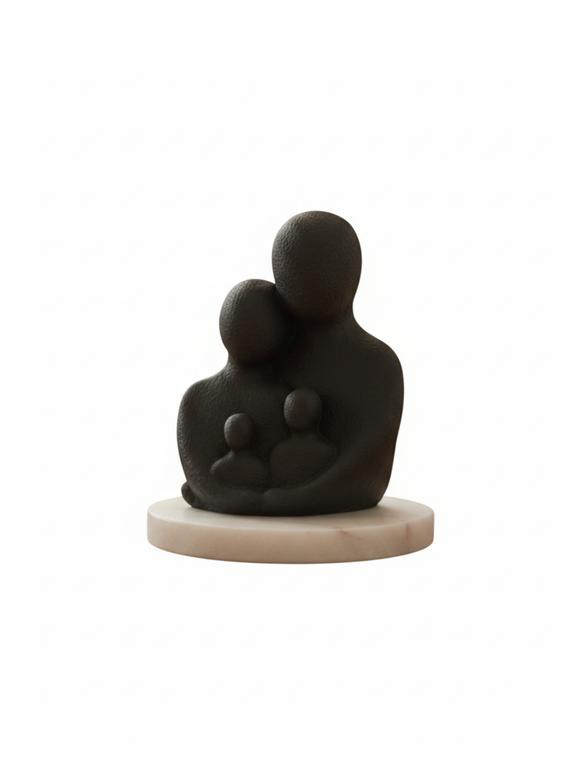Unity Family Decorative Sculpture Black