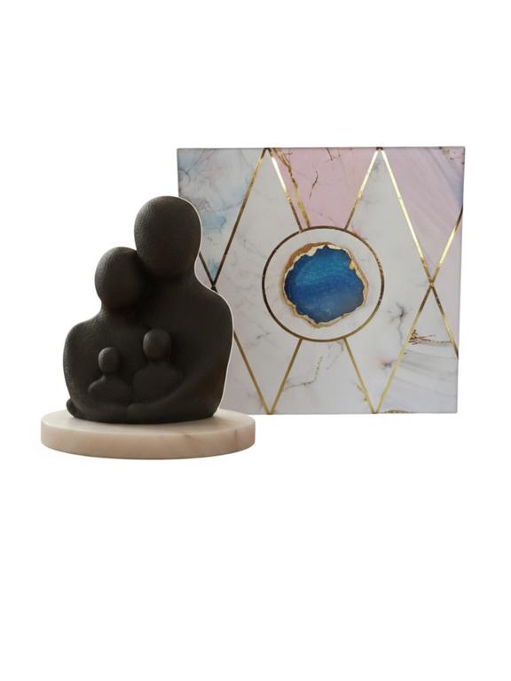 Unity Family Decorative Sculpture Black