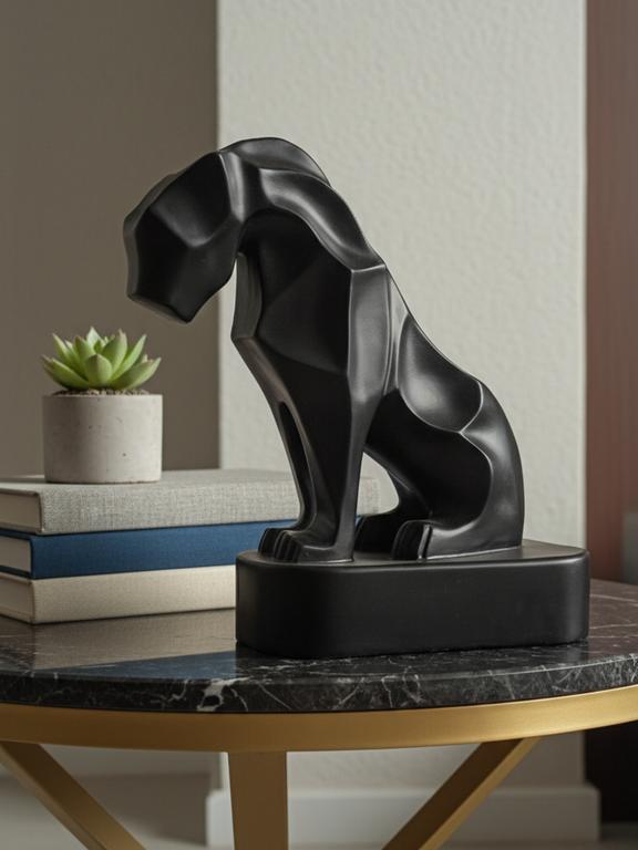Black Panther Modern Art Statue