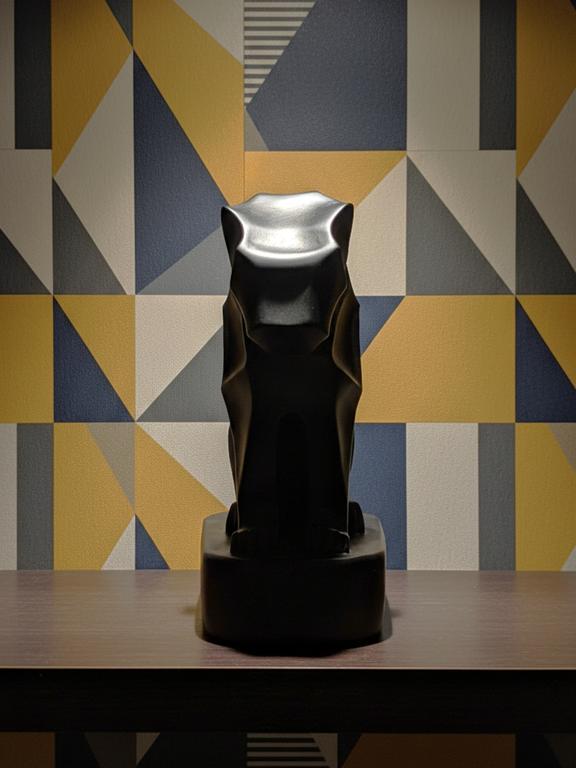 Black Panther Modern Art Statue
