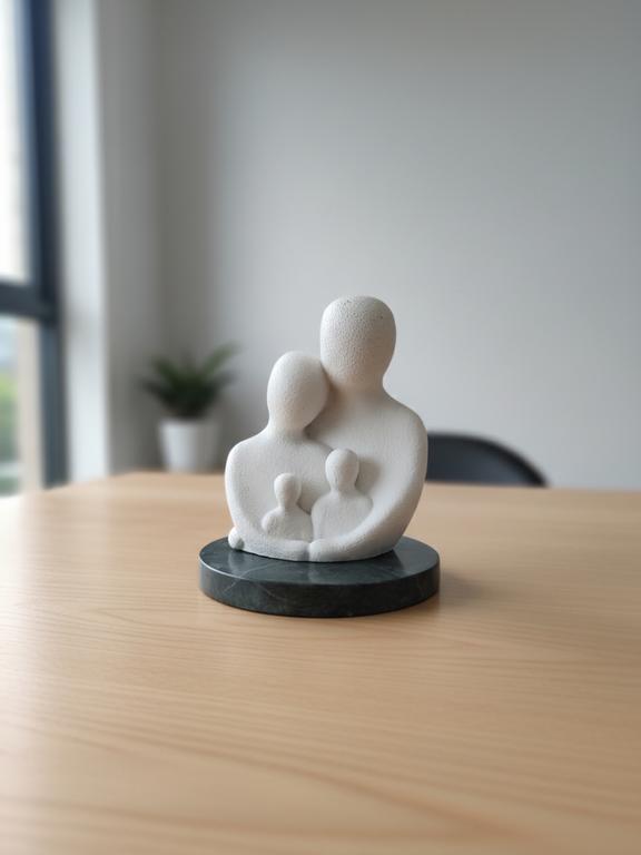 Unity Family Decorative Sculpture White