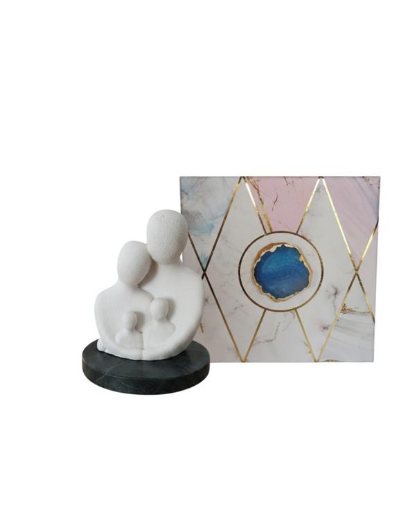 Unity Family Decorative Sculpture White