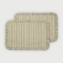 Meadow Soft Blue Gift Set-Mats, Napkins & Napkin Rings