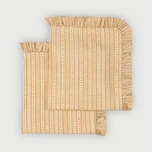 River Apricot Ruffle Table Mats-Set of 2