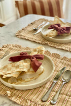 Rhubarb Velvet Napkin Rings-Set of 4
