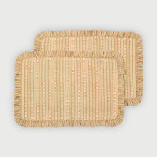 Meadow Apricot Gift Set-Mats, Napkins & Napkin Rings