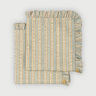 River Soft Blue Ruffle Table Mats-Set of 2
