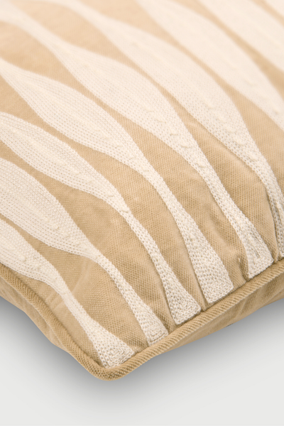Ripple Oatmeal Oblong Cushion Cover