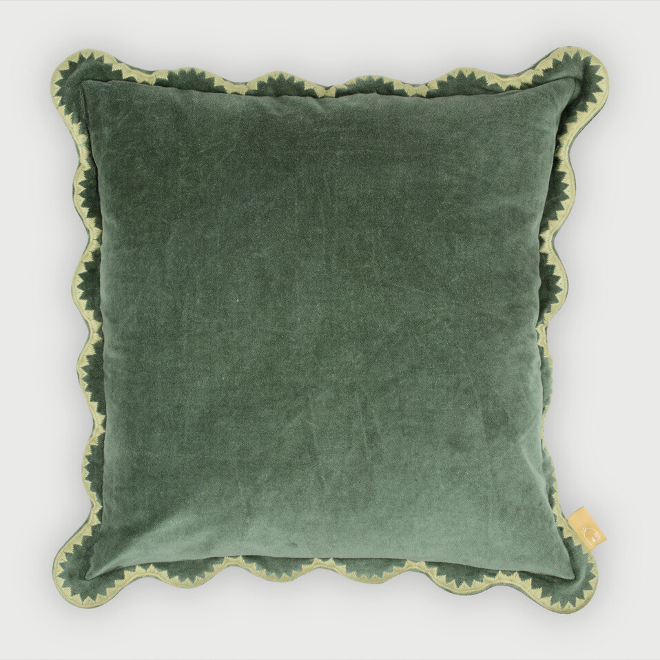Mirage Scallop Eucalyptus Cushion Cover