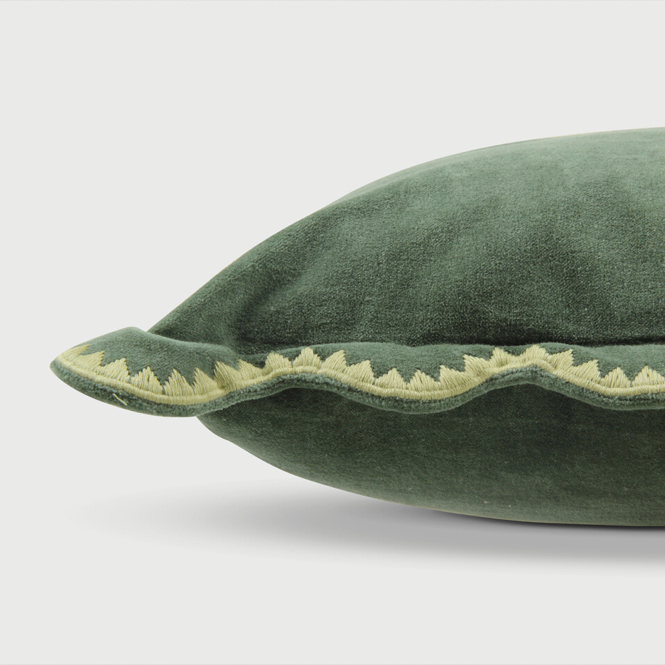 Mirage Scallop Eucalyptus Cushion Cover