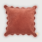 Mirage Scallop Rhubarb Cushion Cover