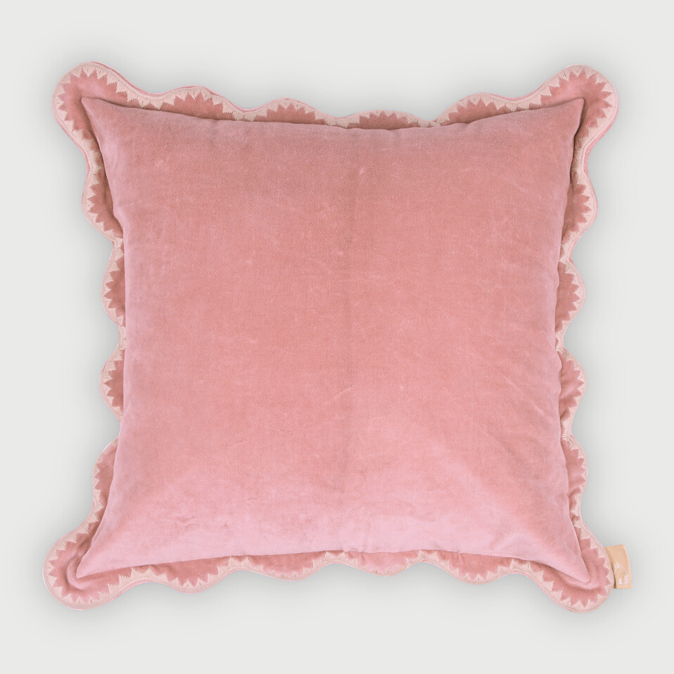 Mirage Scallop Rose Cushion Cover