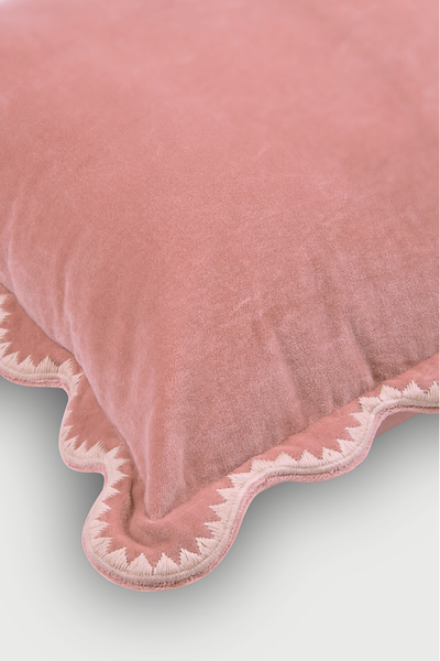 Mirage Scallop Rose Cushion Cover