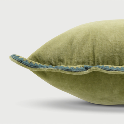 Mirage Scallop Moss Green Cushion Cover