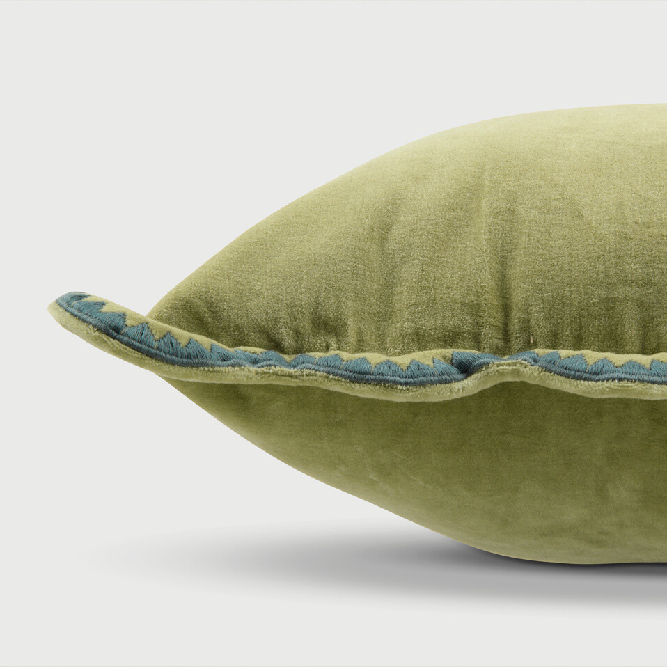 Mirage Scallop Moss Green Cushion Cover