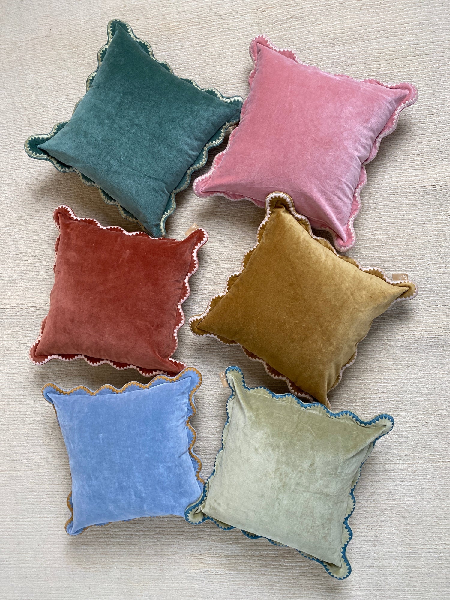 Mirage Scallop Apricot Cushion Cover