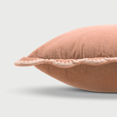 Mirage Scallop Apricot Cushion Cover
