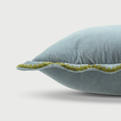 Mirage Scallop Soft Blue Cushion Cover