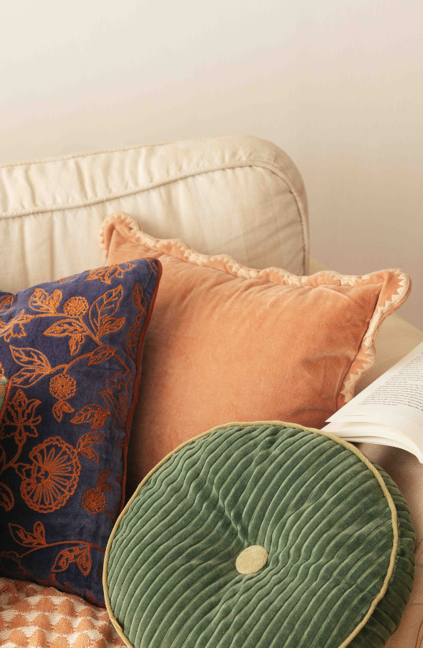 Mirage Scallop Apricot Cushion Cover
