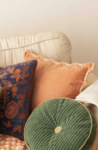 Mirage Scallop Apricot Cushion Cover