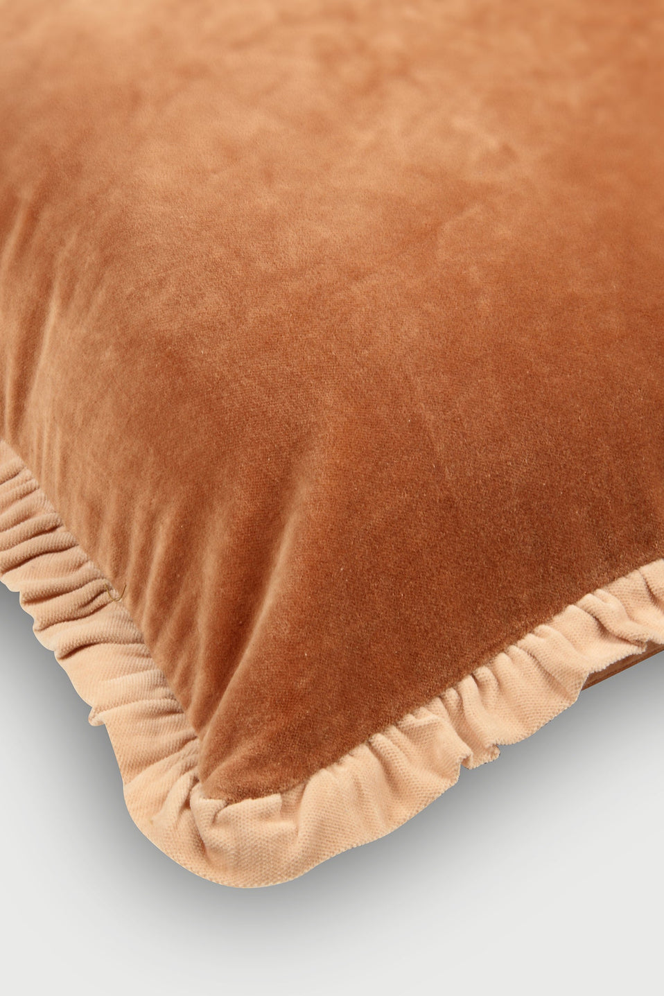 Jasper Ruffle Spice Cushion Cover
