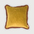 Jasper Ruffle Deep Ochre Cushion Cover