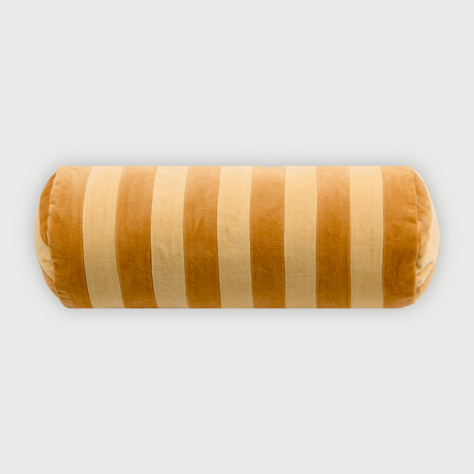 Holly Melon Striped Bolster Cover