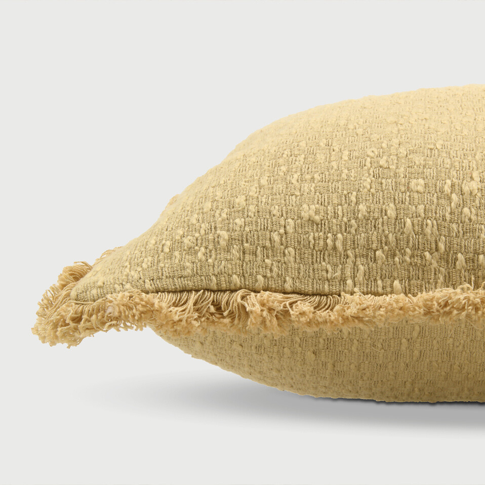 Reed Sand Slub Oblong Cushion Cover