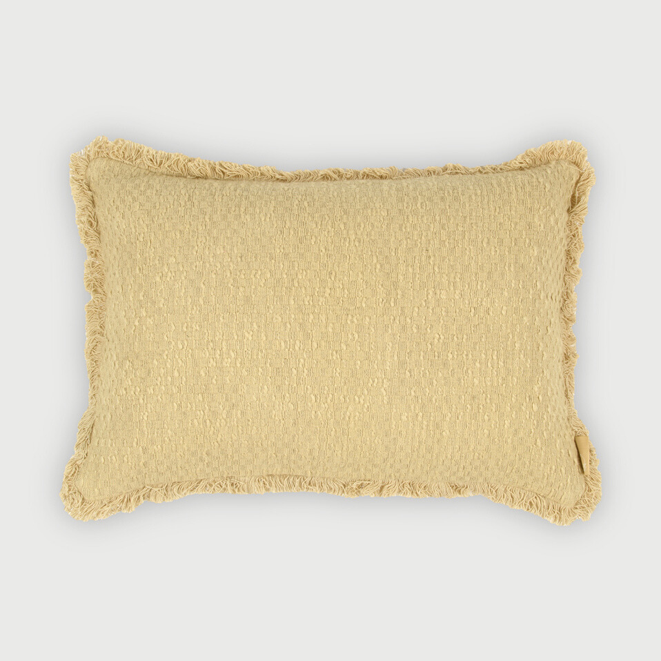 Reed Sand Slub Oblong Cushion Cover