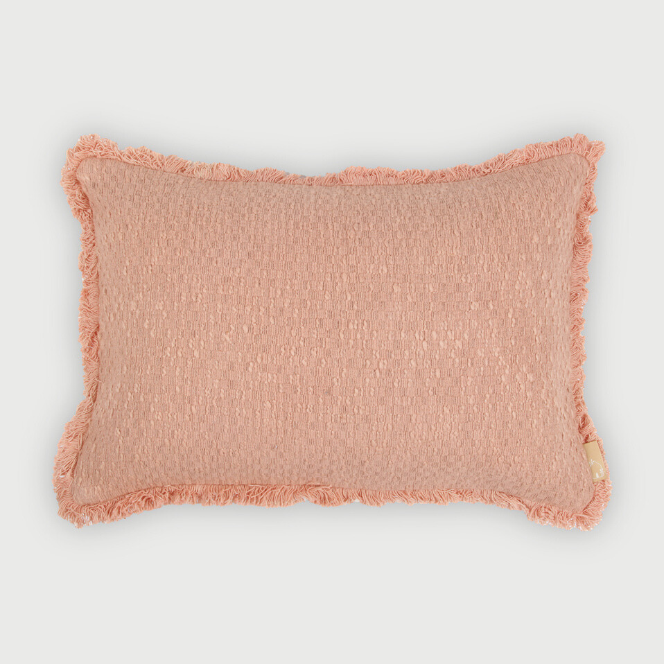 Reed Rose Slub Oblong Cushion Cover