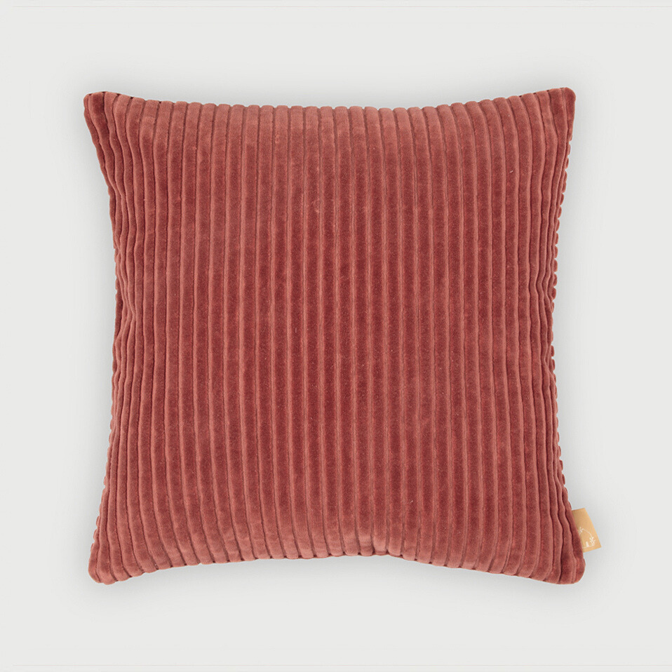 Luna Rhubarb Velvet Cushion Cover