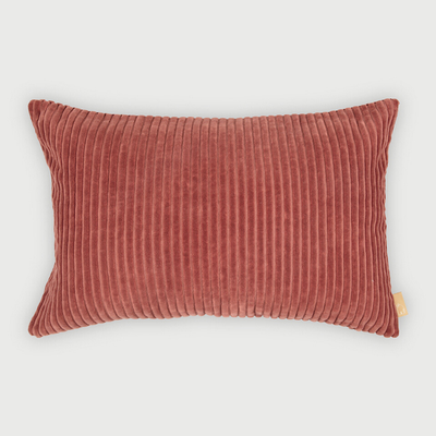 Luna Rhubarb Velvet Oblong Cushion Cover