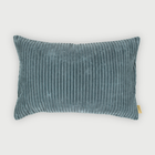 Luna Teal Velvet Oblong Cushion Cover