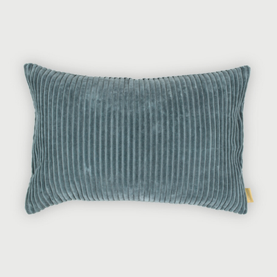 Luna Teal Velvet Oblong Cushion Cover