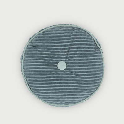 Luna Teal Velvet Round Cushion