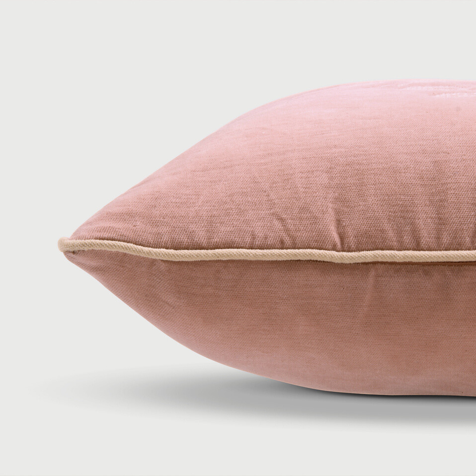 Camellia Rose Cross Stitch Cushion Cover