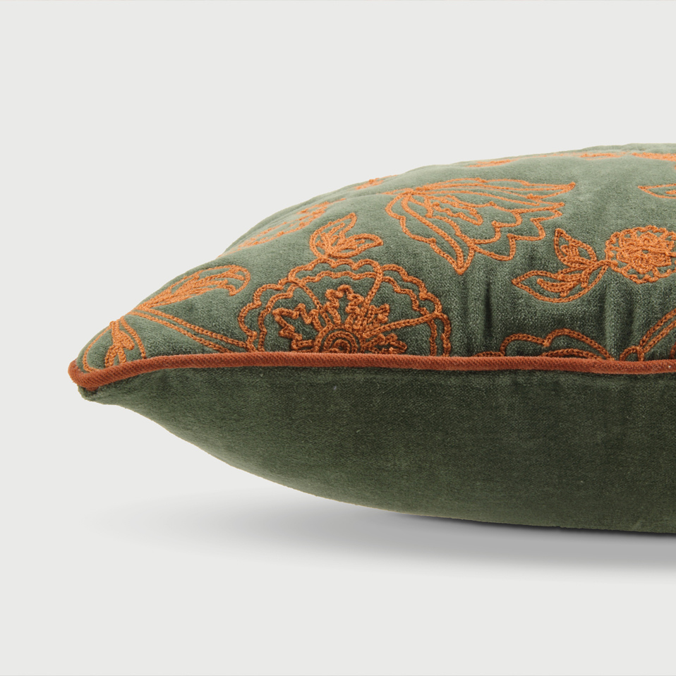 Rosabelle Chintz Eucalyptus Cushion Cover