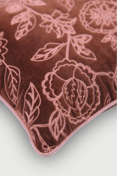 Rosabelle Chintz Berry Oblong Cushion Cover