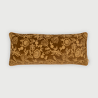 Rosabelle Chintz Tan Brown Lumbar Cushion Cover
