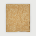 Rosabelle Chintz Sand Velvet Embroidered Quilt