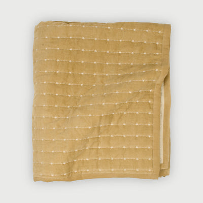 Sitara Sand Velvet Embroidered Quilt