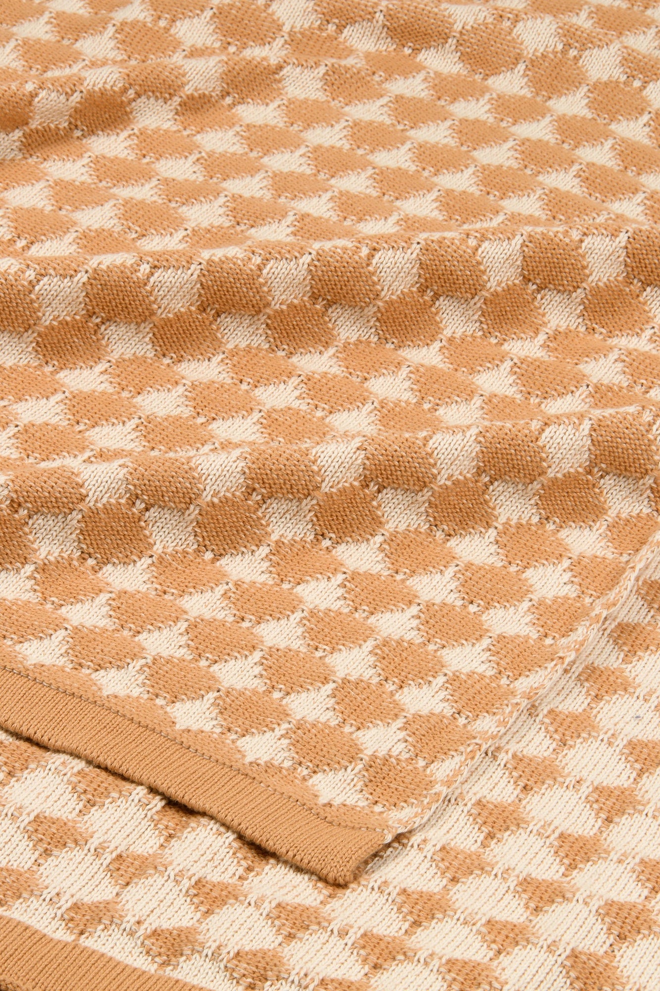 Ivy Spice Cotton Knitted Throw