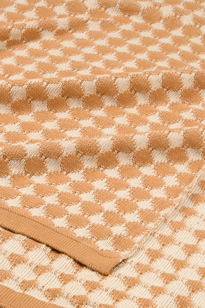 Ivy Spice Cotton Knitted Throw