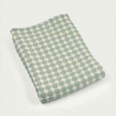 Ivy Sage Cotton Knitted Throw