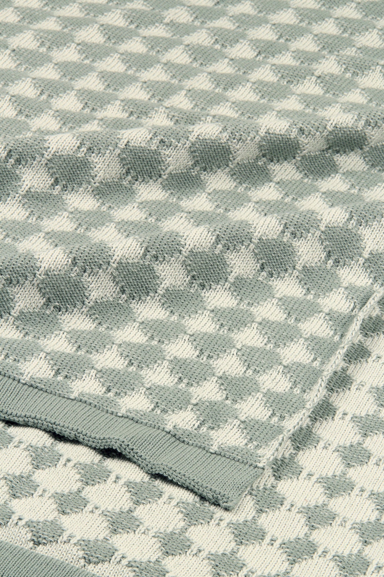 Ivy Sage Cotton Knitted Throw