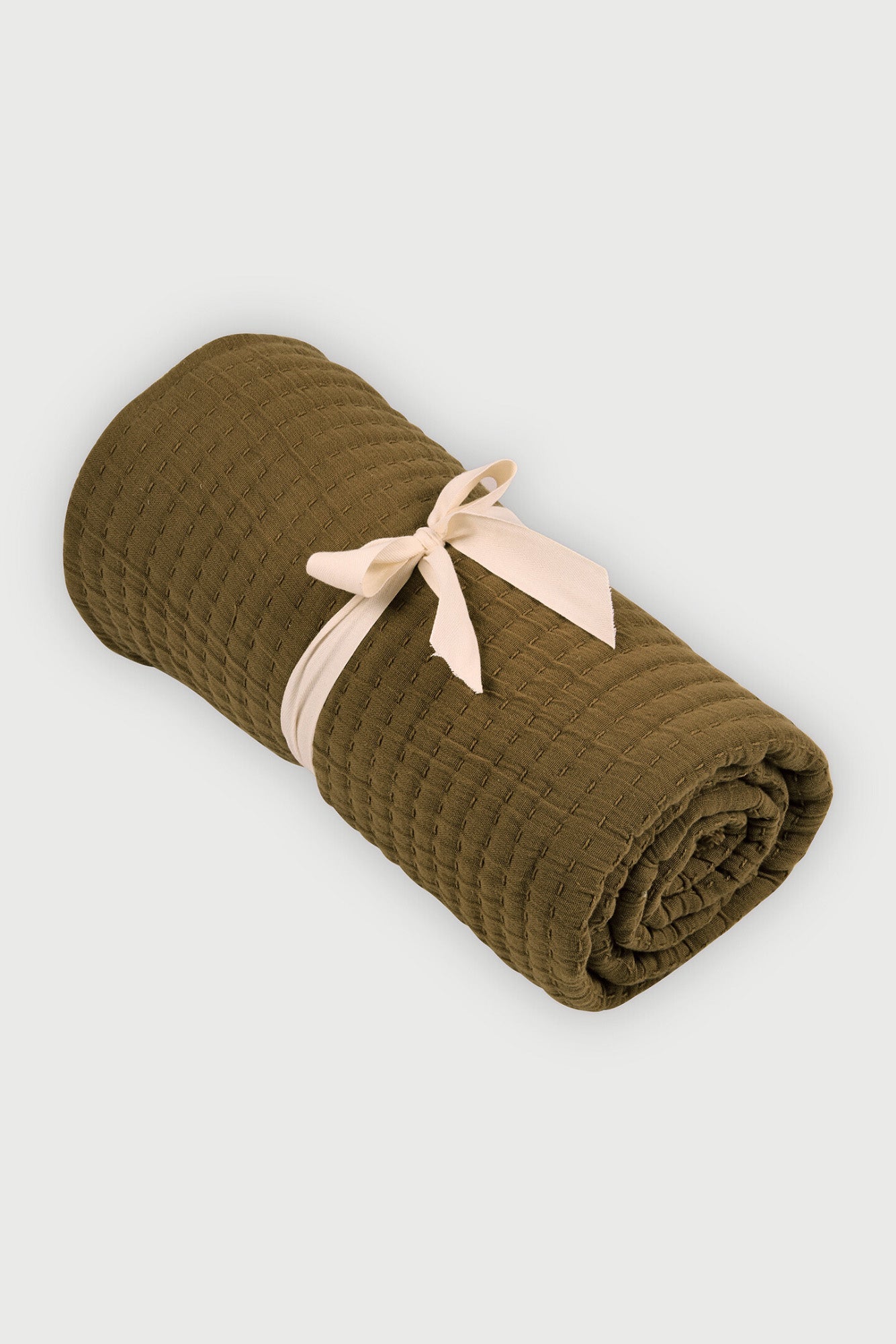 Trail Tan Brown Cotton Throw