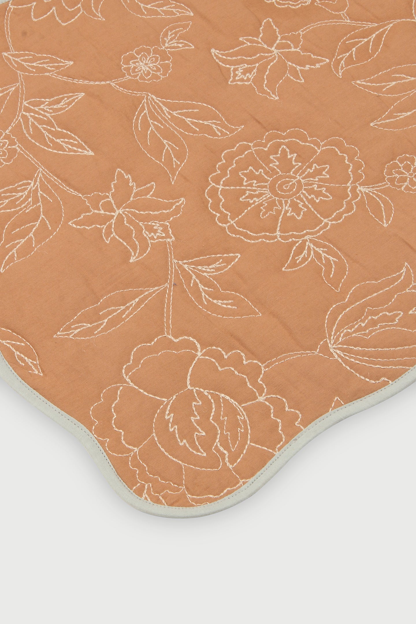 Rosabelle Chintz Spice Scallop Mats-Set of 2
