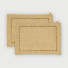 Mirage Ochre Linen Table Mats-Set of 2