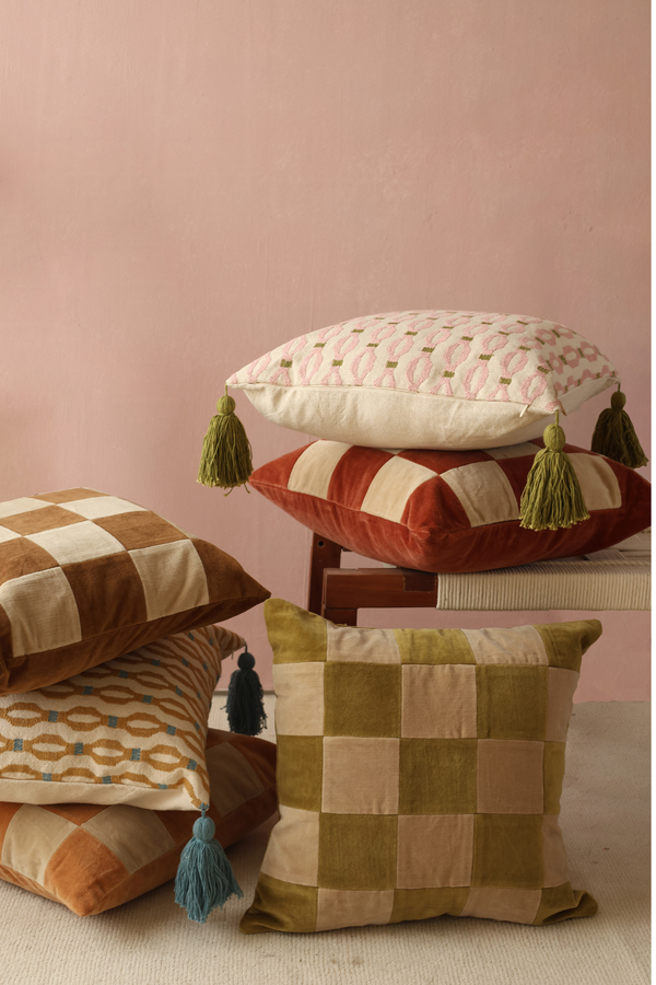 Poppy Soft Pink Cushion Cover