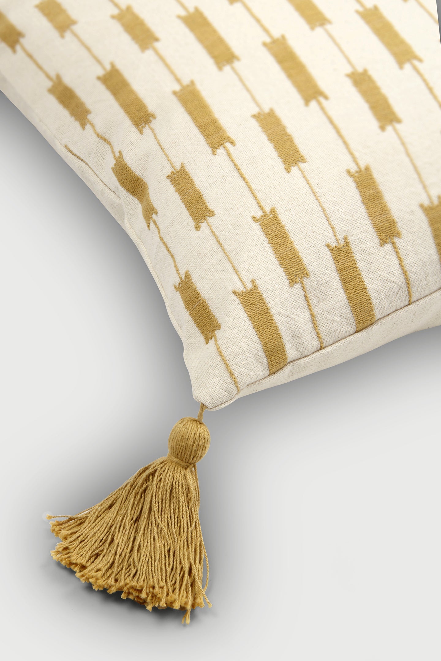 Iris Ochre Cushion Cover